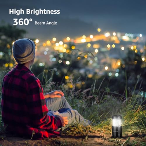 Lepro LED Lanterns Battery Powered, Camping Essentials, IPX4 Water Resistant, Outdoor Portable Lights for Emergency, Hurricane, Storms and Outages, 4 Pack - Image 5