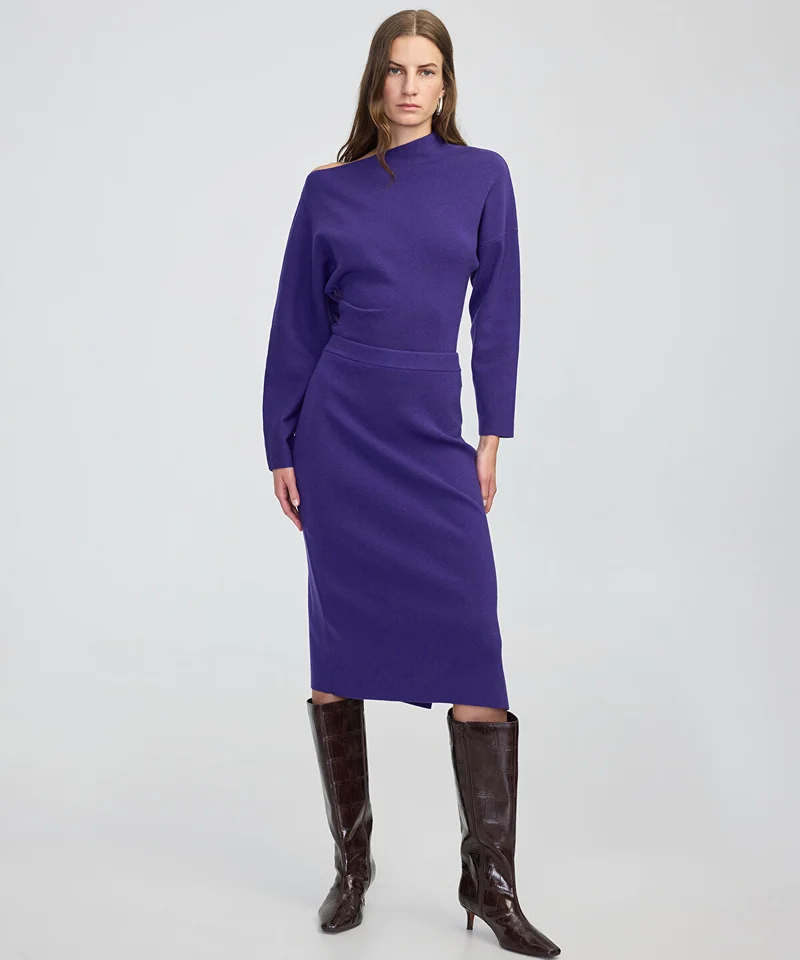 ابيكول Midi Knit Skirt