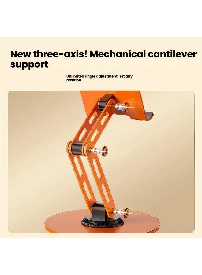 V.nice Adjustable 3-Axis Tablet & Phone Stand, 360° Rotating Aluminum Alloy Holder, Anti-Slip Desktop Mount for iPad, iPhone, Smartphones - Image 2