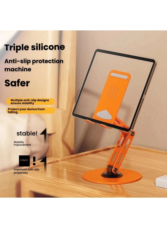 V.nice Adjustable 3-Axis Tablet & Phone Stand, 360° Rotating Aluminum Alloy Holder, Anti-Slip Desktop Mount for iPad, iPhone, Smartphones - Image 4