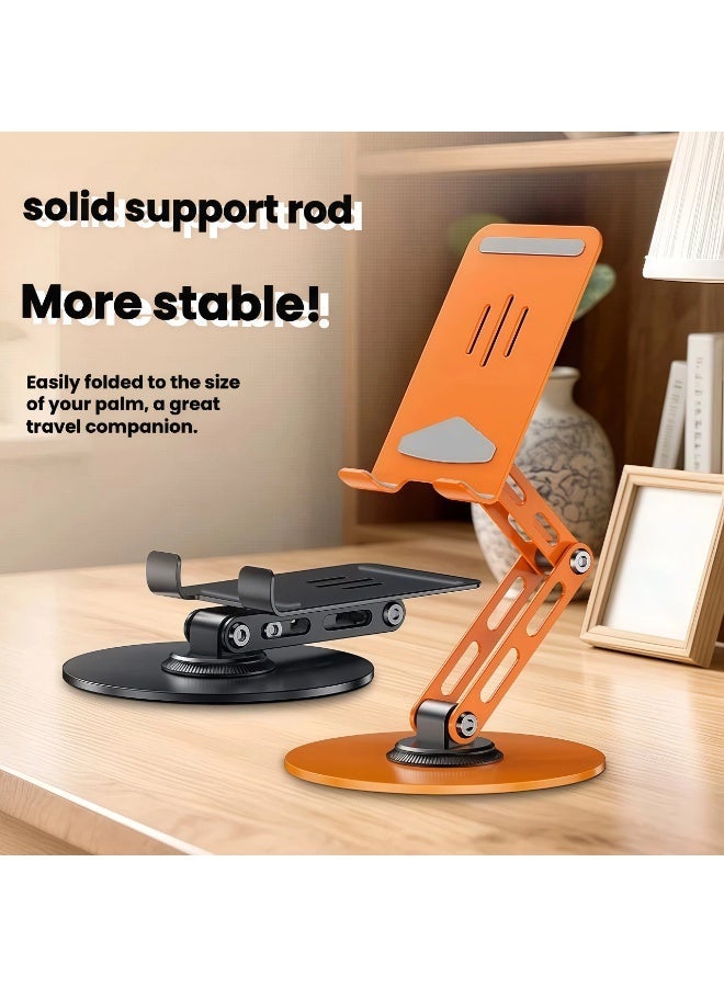 V.nice Adjustable 3-Axis Tablet & Phone Stand, 360° Rotating Aluminum Alloy Holder, Anti-Slip Desktop Mount for iPad, iPhone, Smartphones - Image 5