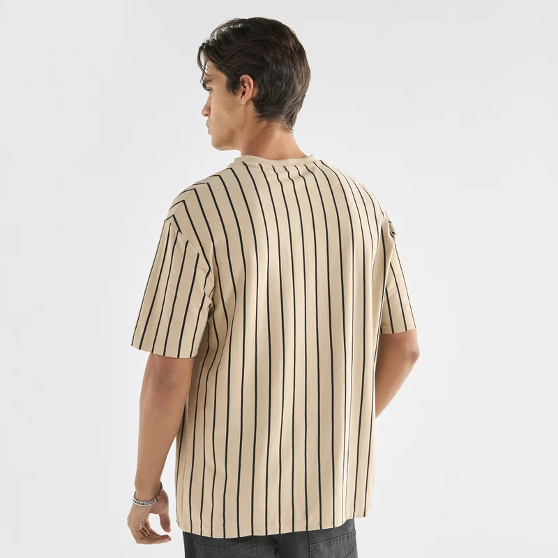 Splash FAV Starter Striped T-shirt with Crew Neck and Short Sleeves