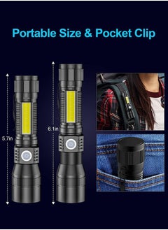 ULHYC Black Light Flashlight Rechargeable 3-in-1 UV Light Flashlights IP65 Waterproof Zoomable Tactical Flashlight  - Image 5