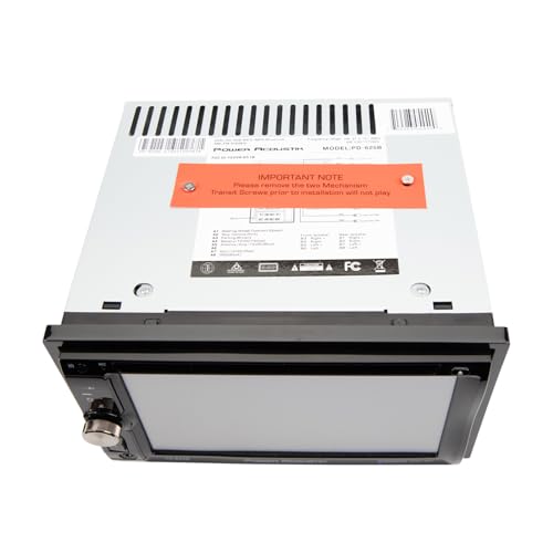 POWER ACOUSTIK باور أكوستيك PD-625B 6.2" إنسايت دبل دين في داش شاشة LCD قابلة للفصل تعمل باللمس جهاز استقبال DVD مع بلوتوث - Image 4