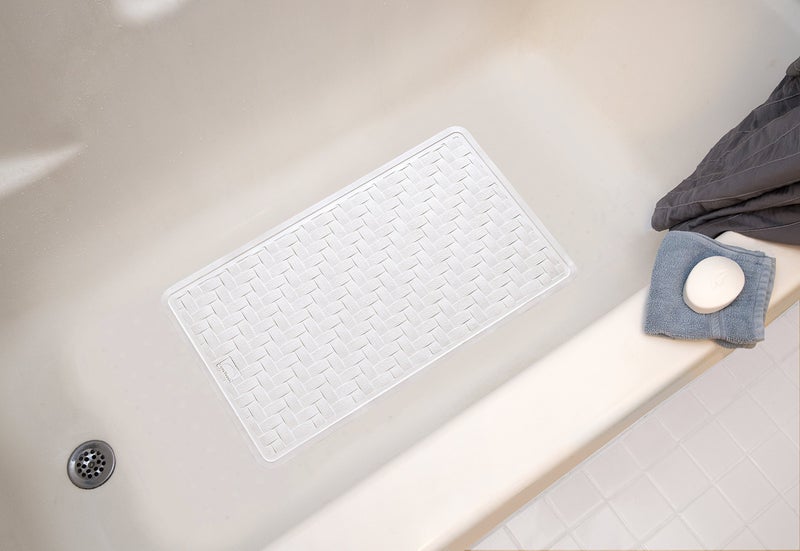 ginsey AquaTouch Rubber Safety Bath Mat, Medium 14' x 24' - Image 2