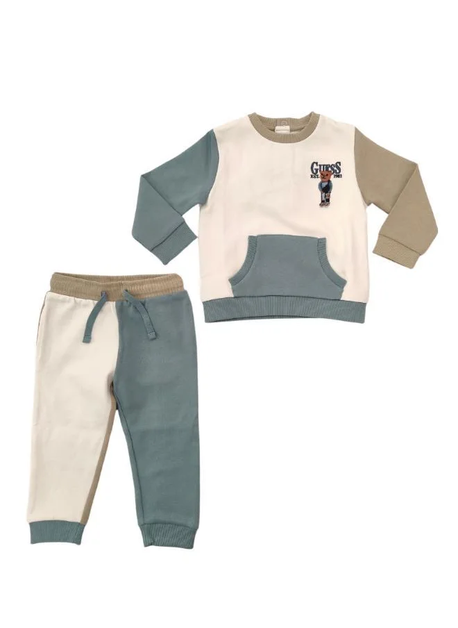 جس Kids Colour Block Sweatshirt & Pants Set