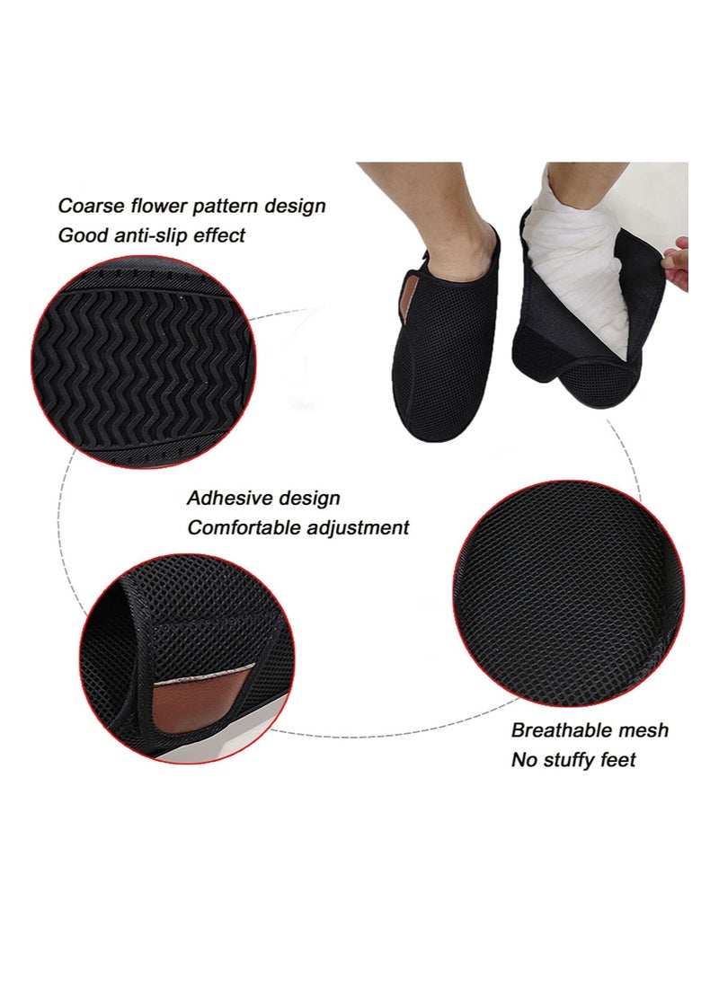 ايكانبو أحذية لمرضى السكري، أحذية واسعة جدًا لعلاج تورم القدمين لكبار السن، نعال قابلة للتعديل لعلاج التهاب المفاصل والوذمة لكبار السن - Image 3