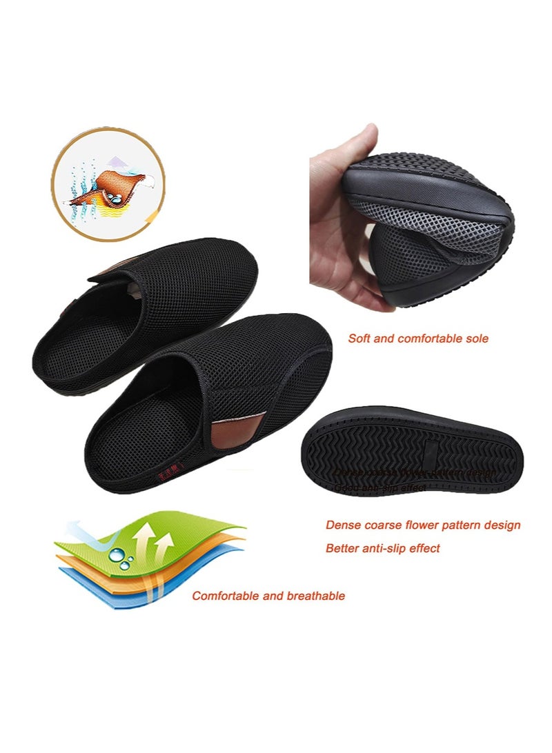 ايكانبو أحذية لمرضى السكري، أحذية واسعة جدًا لعلاج تورم القدمين لكبار السن، نعال قابلة للتعديل لعلاج التهاب المفاصل والوذمة لكبار السن - Image 4