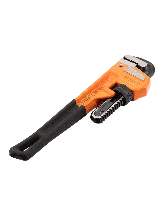 LAWAZIM Pro7 Heavy-Duty 45 Carbon Steel Pipe Wrench - 8inch/200mm - Adjustable Plumbing Wrench with Serrated Jaws and Non-Slip Handle for Pipe Repairs, Maintenance, Installation, Workshop and Home Use - Image 3