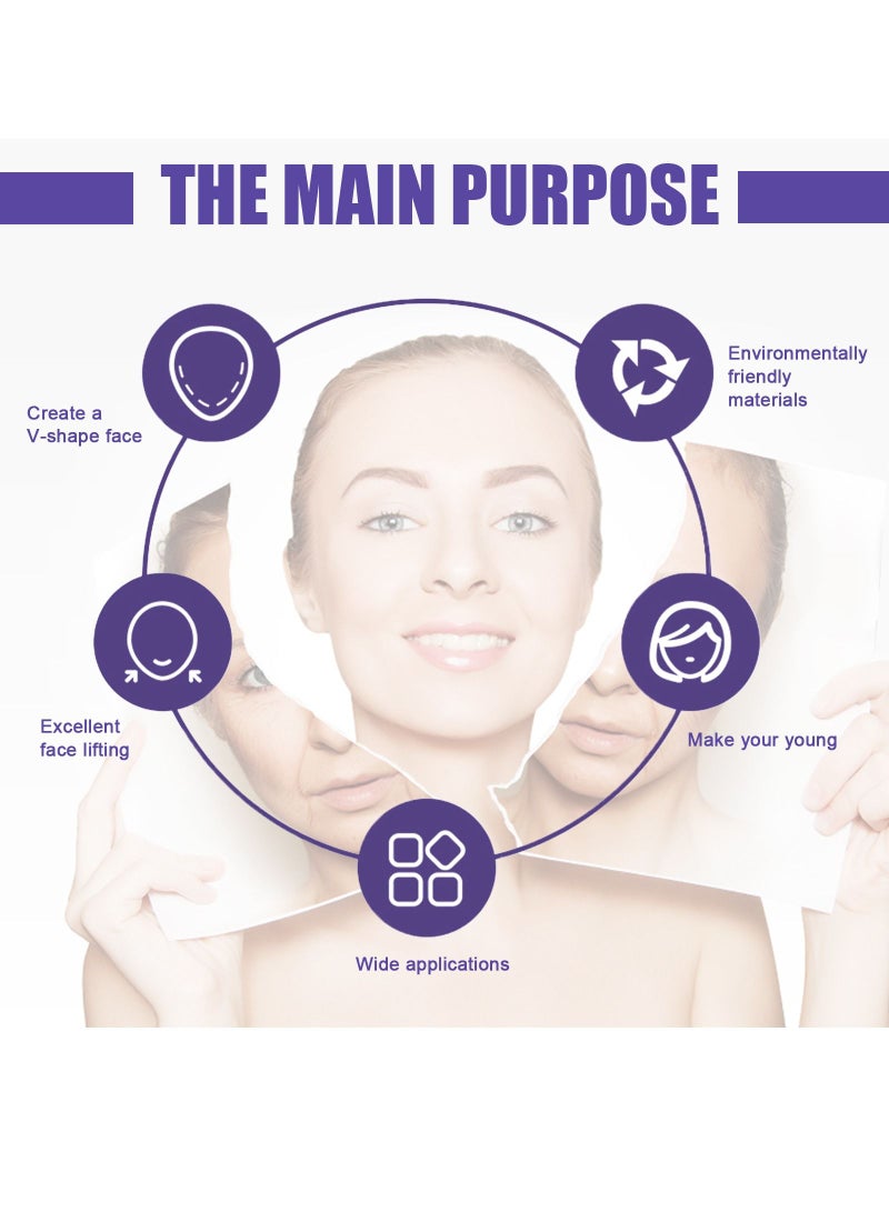 EELHOE 40PCS Face Invisible Lifting Sticker V Face Sticker - Image 5