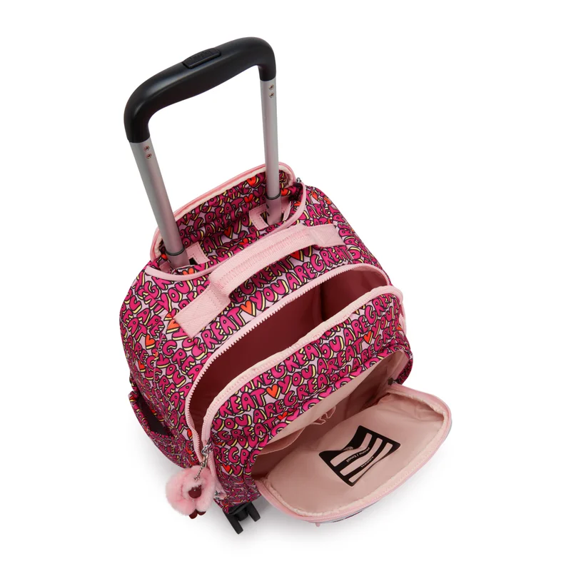 Kipling  Kipling  New Zea U R Great Prt Large Wheeled Backpack with Laptop Compartment I4674-6KZ  | Best Price UAE