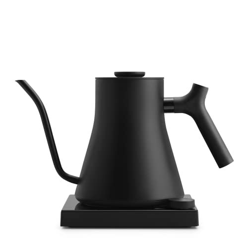 Fellow Stagg EKG Pro Studio Edition Electric Gooseneck Kettle - Pour-Over Coffee, Tea, Quick Heating, Precise Temperature Control, Scheduling, Built-in Brew Timer - Matte Black, 0.9 L - Image 1