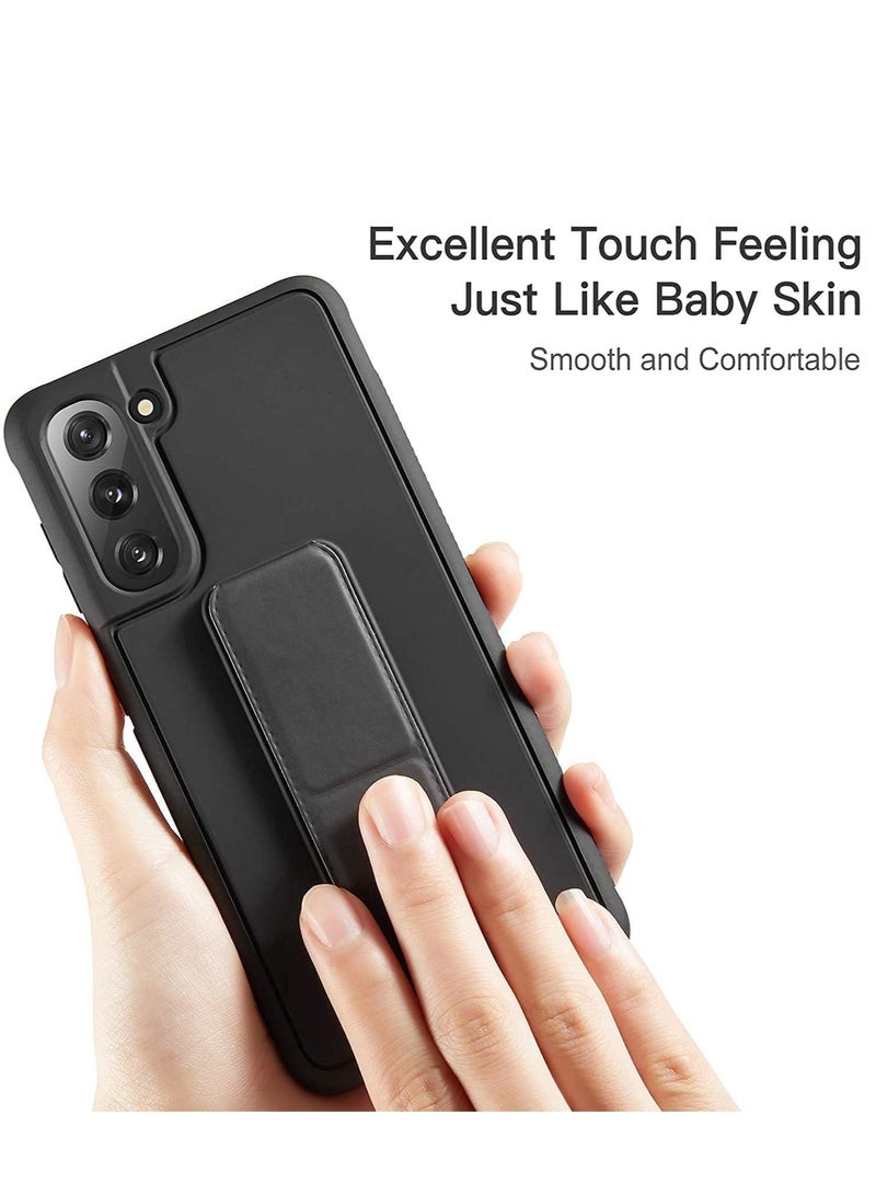 ELTRAZONE Samsung Galaxy S24 PLUS Case Cover Magnetic Car Mount Kickstand & Holder, Premium Silicone Vertical & Horizontal Hand Strap and Grip with Multi Stand for Samsung Galaxy S24 PLUS - Image 4
