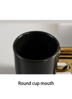 Arabest Cool Pistol Mug in Ceramic with Handle Mug with Rounded Spout for Coffee/Tea/Beverages(Black Gold)  - Image 4