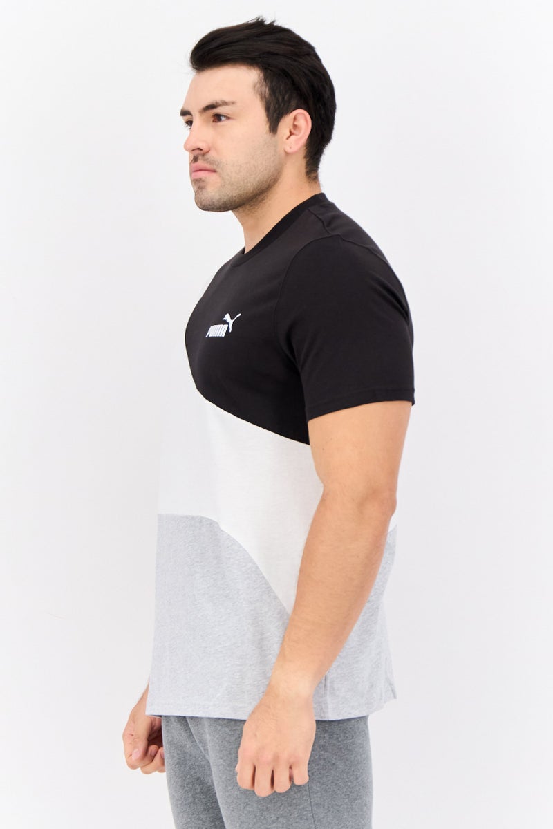 PUMA Men Sportswear Fit Brand Logo Training T Shirt, White - Image 4