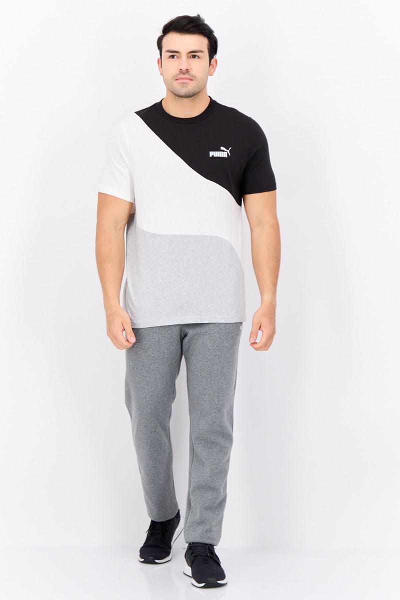 PUMA Men Sportswear Fit Brand Logo Training T Shirt, White - Image 2