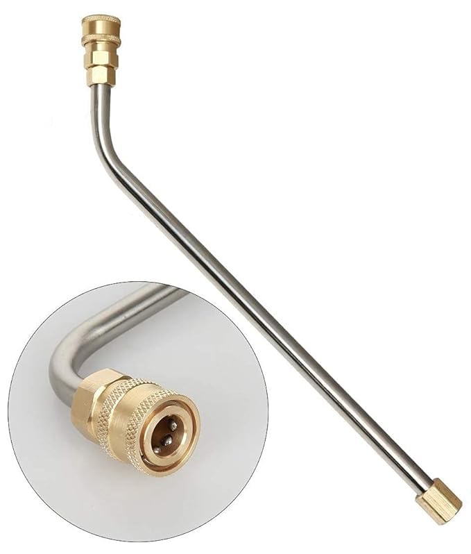 KRISHAK TOOLS Pressure Washer Extension Wand 15Inch with 45Deg. Sprayer Lance Extension with 5 Spray Nozzles, Angled Extension Wand for Car Washer, High Pressure Washer - Image 3