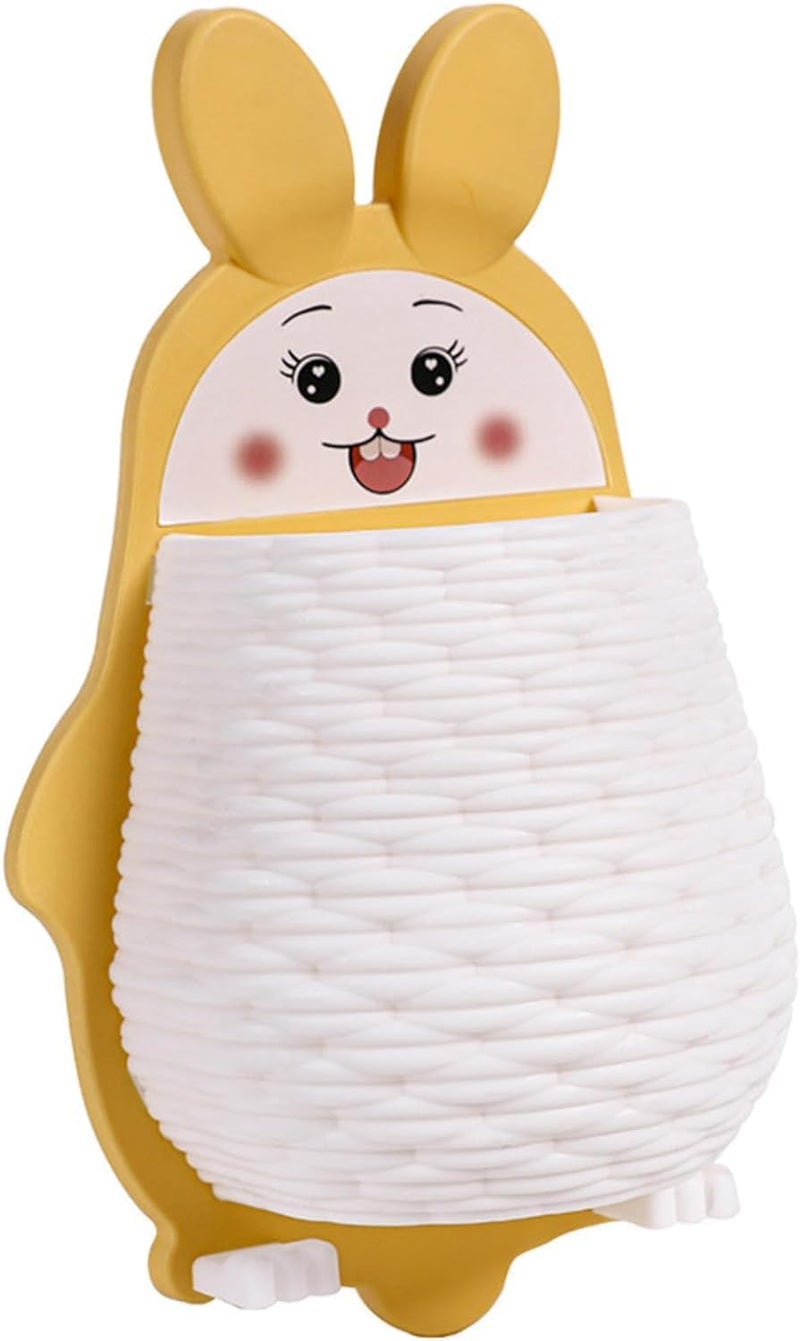 Vroxy Multifunctional Wall Hanging for Makeup Tools Organizer for Rabbit Shape Toothbrush, Toothpaste Storage with Bottom Fast Drain Holes Toiletries Cosmetics Shelf Storage Rack - Image 1