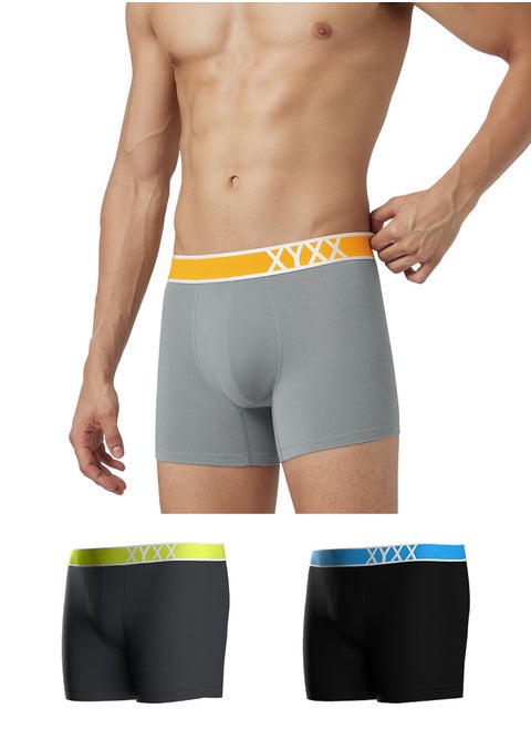 IntelliSoft Micro Modal Solid Volt Trunk for Men Pack of 3
