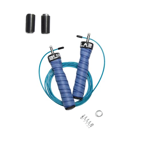 Burnlab Pro Power Skipping Rope - Anti Slip, Adjustable, Ball Bearing Design for Gym, Crossfit, Double Unders, Speed Jumping, Boxing, Cardio and Weight Loss - for Men and Women (Blue) - Image 1