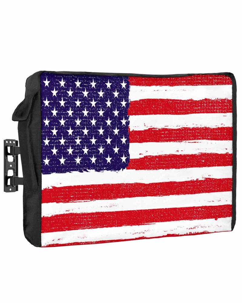 Waterproof Outdoor TV Cover For 40 To 43 Inch Screens Remote Control Pocket Blue Red White - Image 2