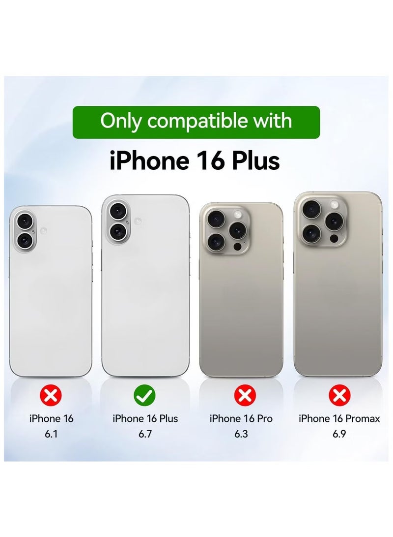 ELTRAZONE Magnetic Crystal Clear Case for iPhone 16 Plus – Ultra-Slim, Shockproof, Scratch-Resistant Protective Cover with Strong Magnetic Grip – Transparent iPhone 16 Plus Case - Image 3