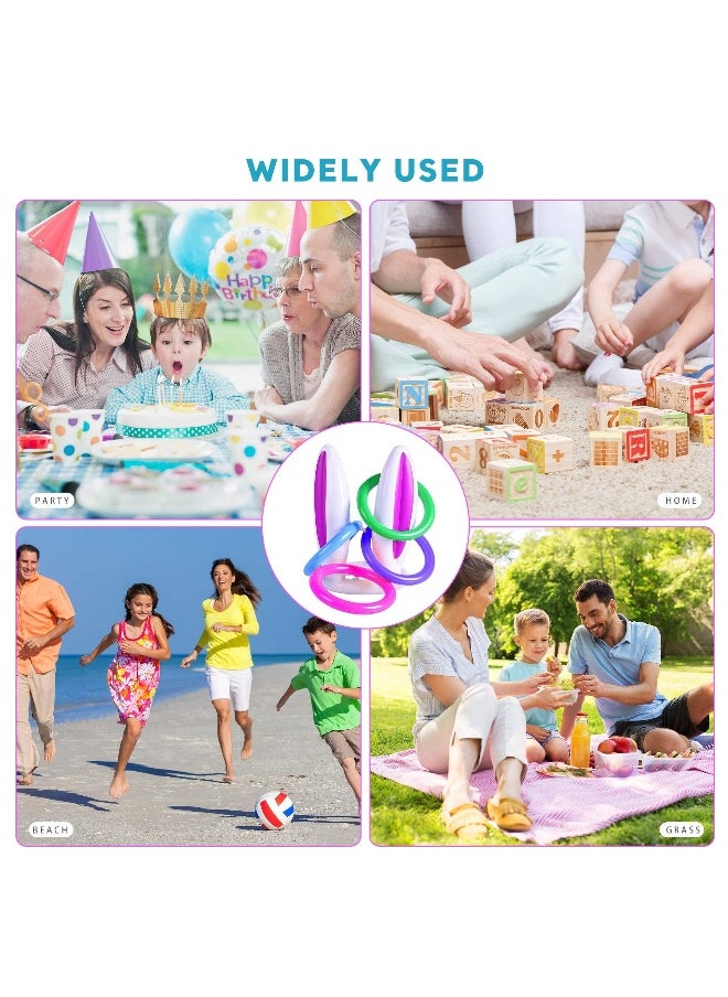 Generic Inflatable Bunny Ring Toss Game, Rabbit Ears Ring Toss Party Games Inflatable Toys Gift for Kid Family School Party Favor Indoor Outdoor Toss Game 3 Pack  - Image 4
