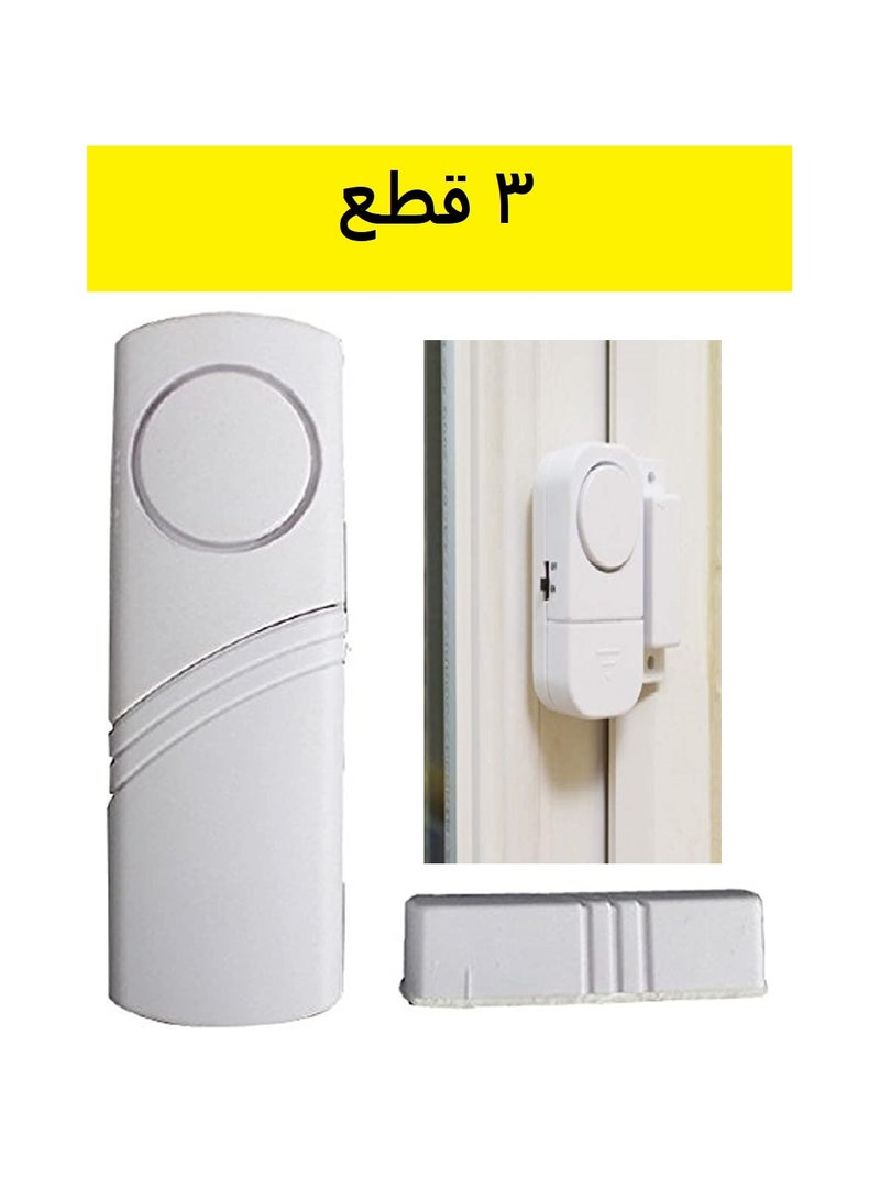 جهاز إنذار لاسلكي للأبواب والنوافذ - 3 قطع - Image 3