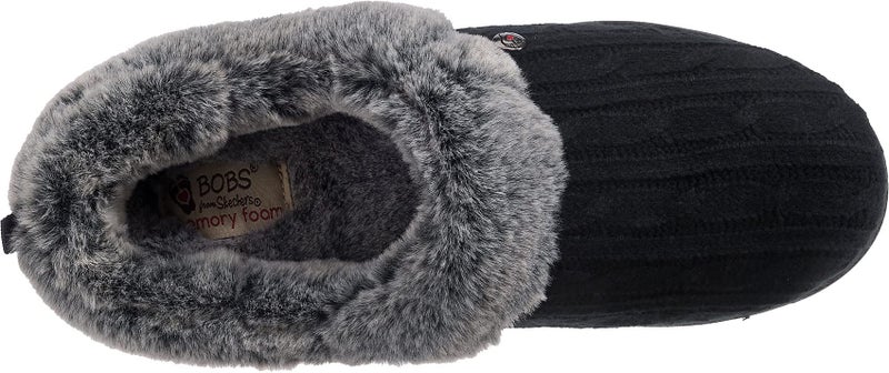 Skechers BOBS Women's Keepsakes - Ice Angel Slipper, Black, 9 M US - Image 5