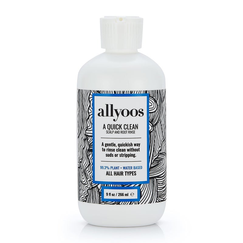Allyoos A Quick Clean, Hair Rinse, Removes Sweat, Oil & Buildup From Scalp & Hair, No Suds, Dry Shampoo Alternative, Balances Scalp, Sulfate-Free - Image 1