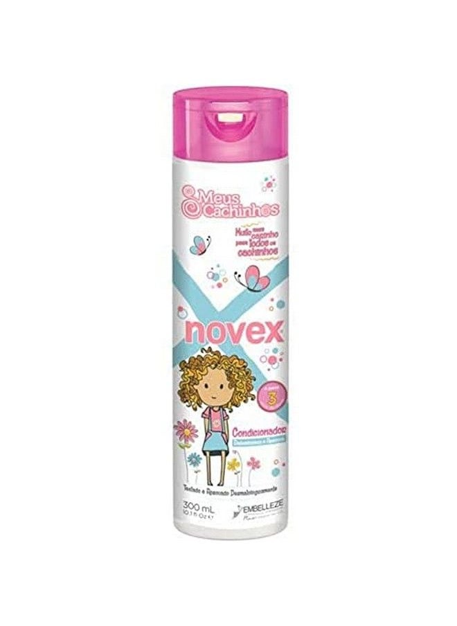 NOVEX بلسم My Little Curls المعزز بالصبار وزيت الخروع (لجميع أنواع الشعر المجعد) منتج شعر للأطفال بخلاصة الصبار لشعر الأطفال (300 مل/10.1 أونصة)  - Image 3