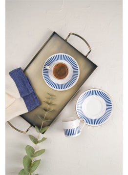 Alya Dark Blue Coffee Cup Set 80CC 2 Person 4 Pieces