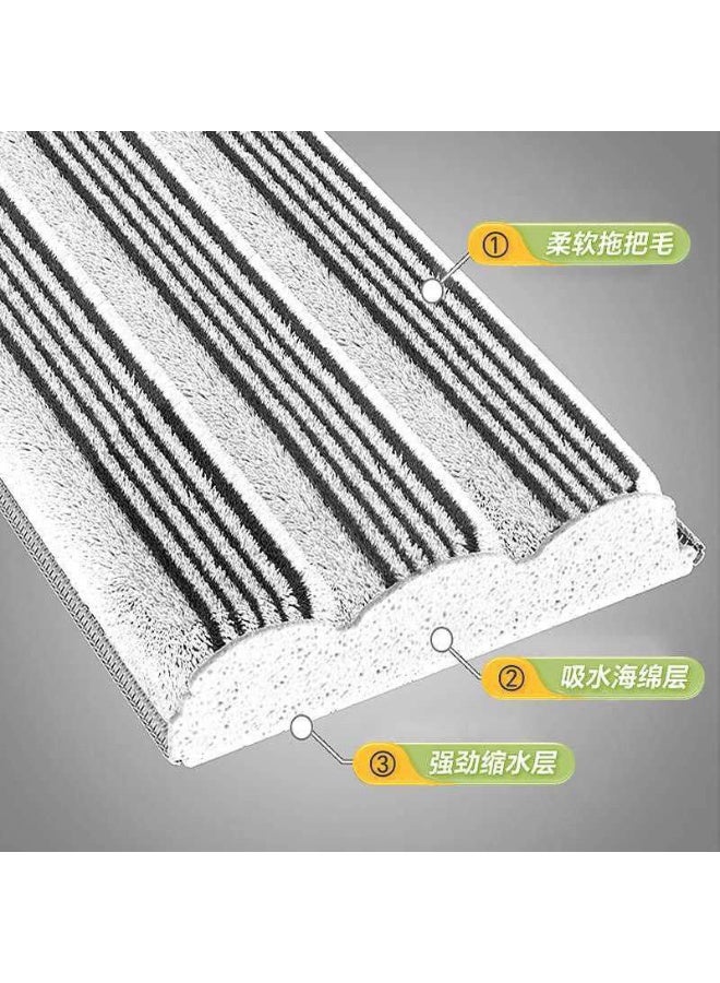 Mop bucket made of acrylic, "unbreakable", with a water separation system (2 holes), with 2 microfiber cloths and a 360-degree rotating mop (imported) - Image 4