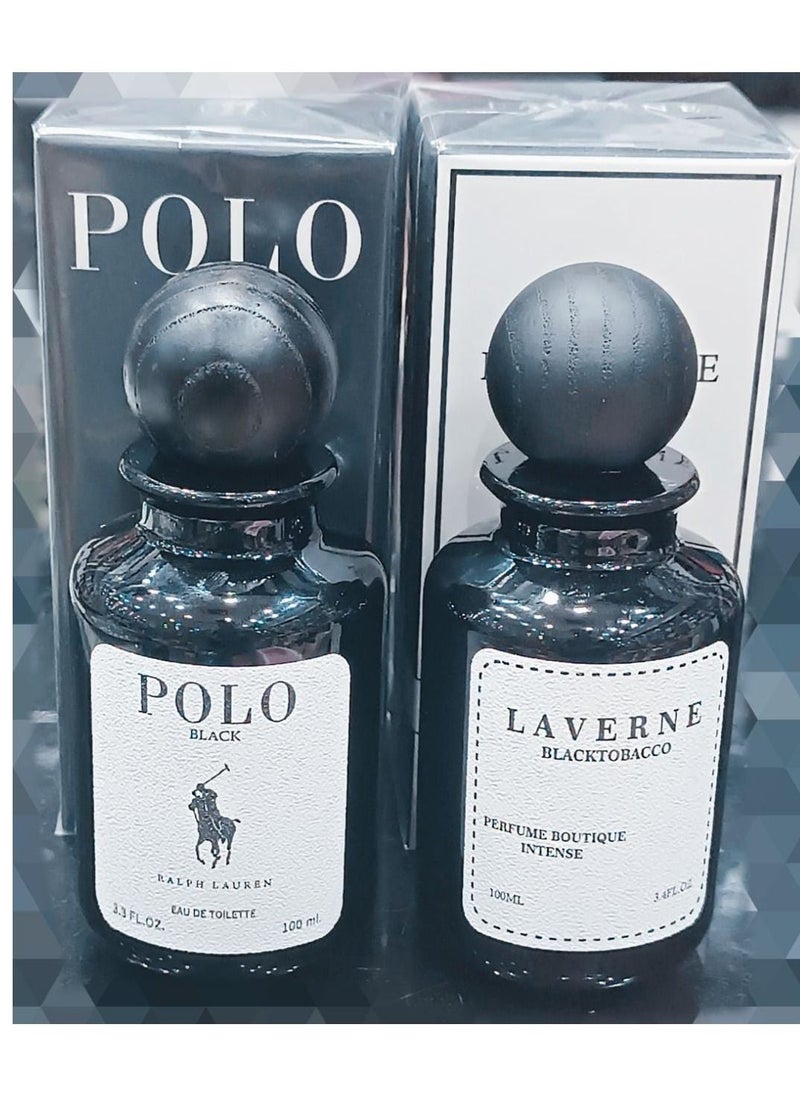 POLO Laverne Black Perfume + Polo Black Perfume 100ml for Unisex 