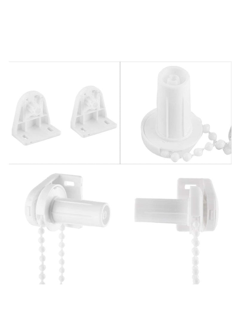Excefore Roller Blind Spares, Roller Blind Spares with Bracket and Bead Chain, Curtain Roller Accessories for Curtain Rods Roller, Blind Brackets, Long Service Life, 17 mm - Image 2