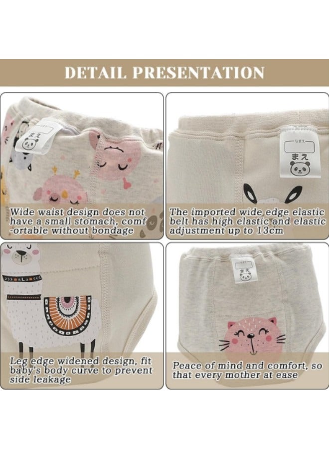 GGEROU 6Pcs Baby Potty Training Pants,Toddler Training Underwear for 2-4 Years Boy and Girls Strong Absorbent Cotton Training Pants - Image 3
