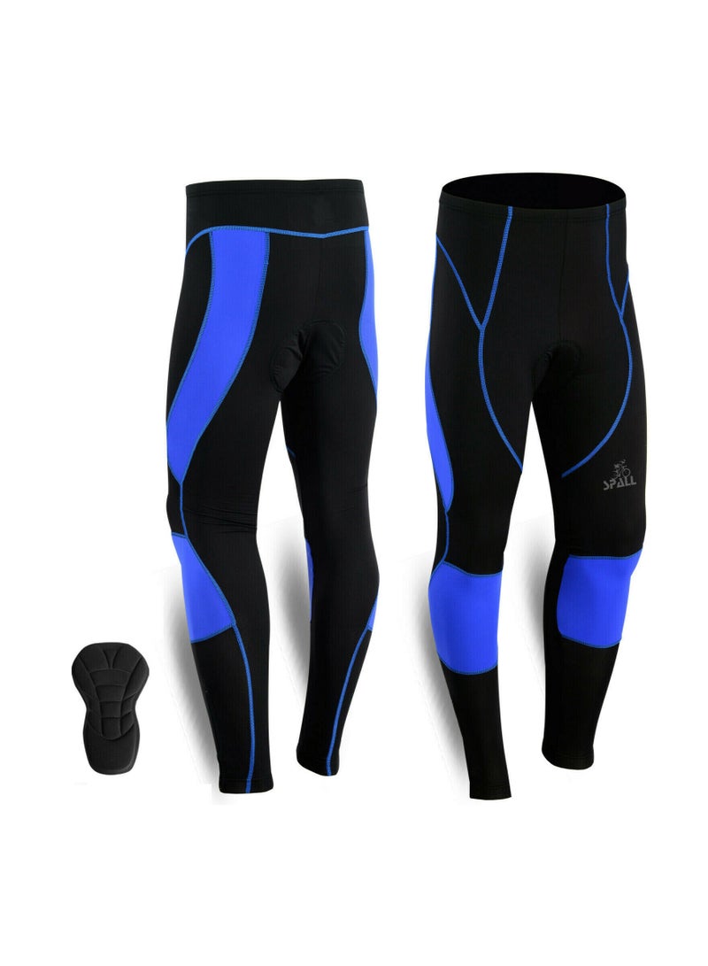 Spall Men'S Cycling Tights Coolmax Compression Padded Bicycle Bike Legging Trouser Pant - Image 1