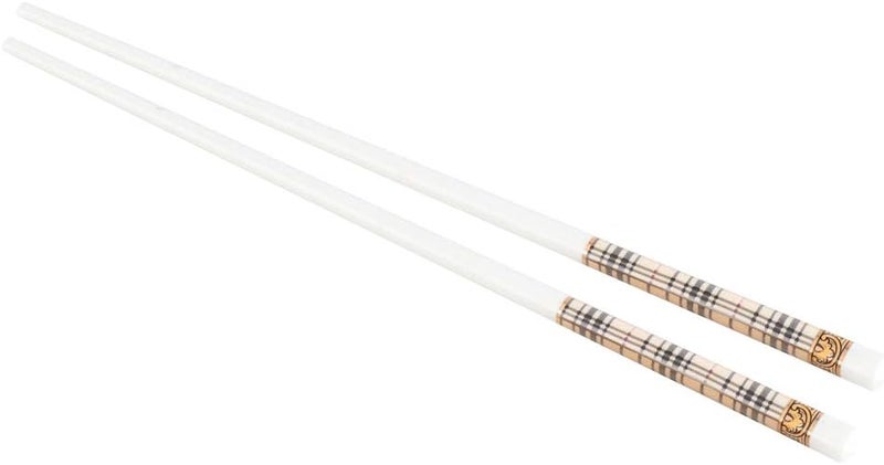 10 Pairs Ceramic Chopsticks, Household Tableware Cutlery, Non - Slip Textured Finish, Premium Gift Box Packaging for Home Hotel Restaurant Asian Dining (Prague) - Image 3