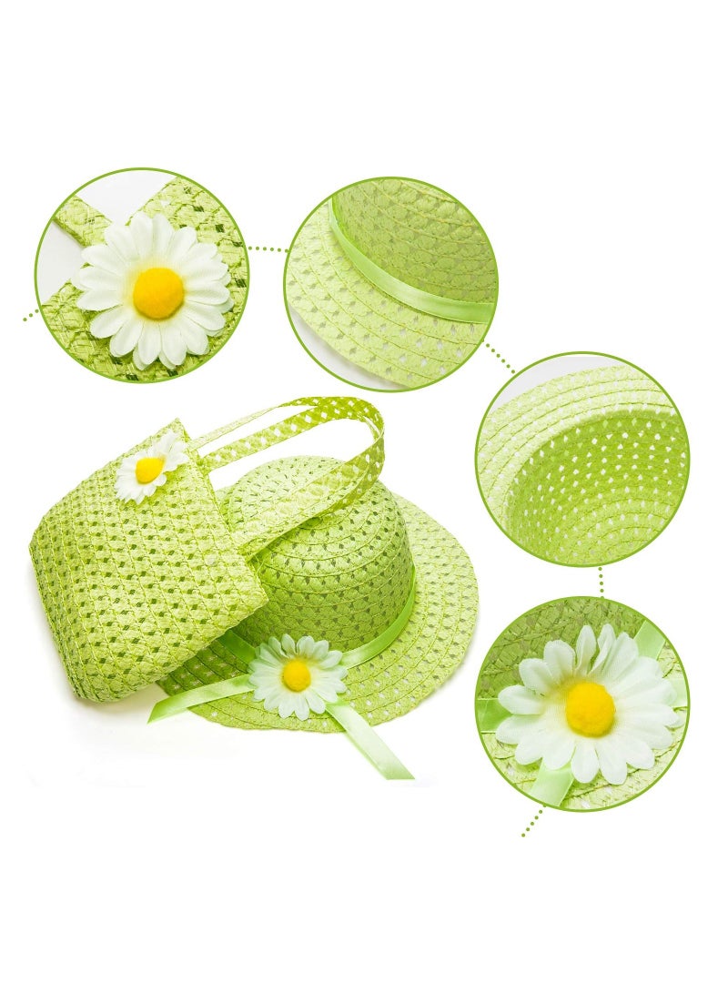 SYOSI 9 Pcs Girls Tea Party Set Includes 9 Purses and 9 Sunflower Hats, Girls Tea Party Dress Up Play Set for Little Girls Kids Children Playtime Birthdays  Accessories - Image 3