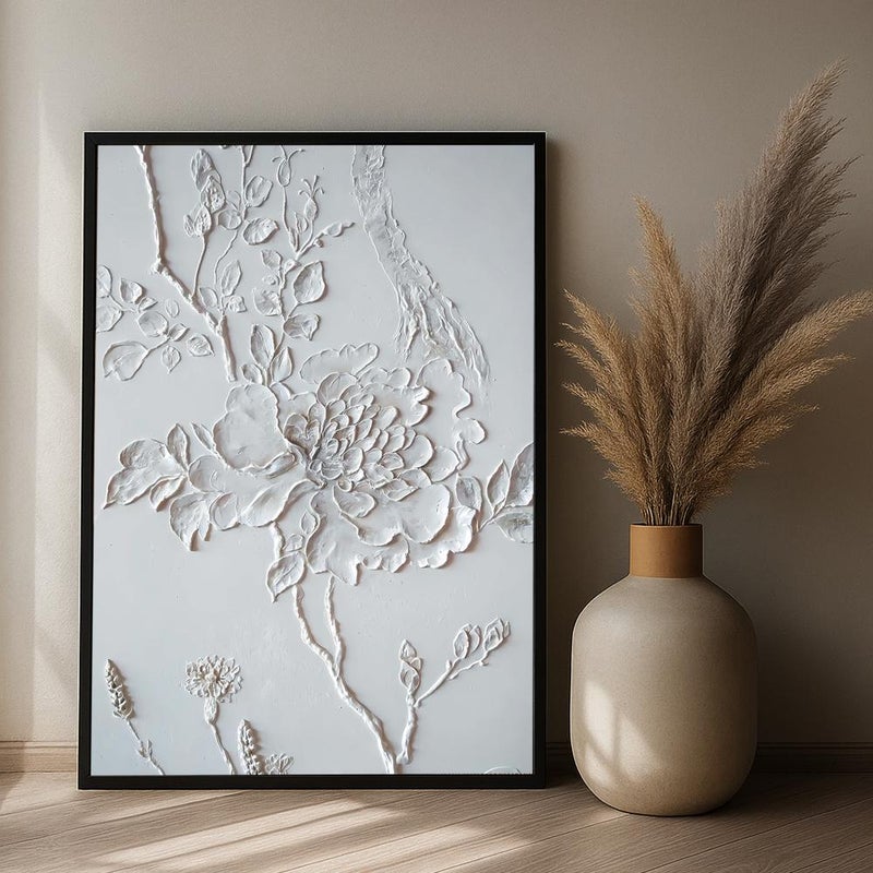 Marktna One piece of printed canvas wall art in the style of a plaster painting with a hollow frame, measuring (50×70). - Image 2