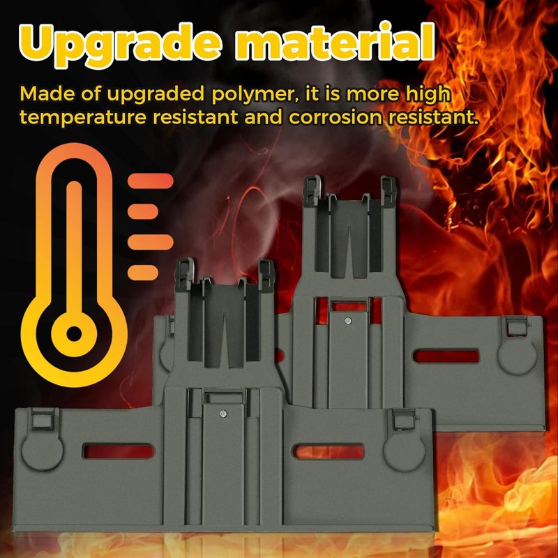 Romalon Upgraded W10350375 Dishwasher Top Rack Adjuster for Kenmore 665 Whirlpool WDT750SAHZ0 WDT730PAHZ0 Dishwasher W10712395 Upper Rack Replace AP5957560 3516330 AP595756 2-Pack - Image 5