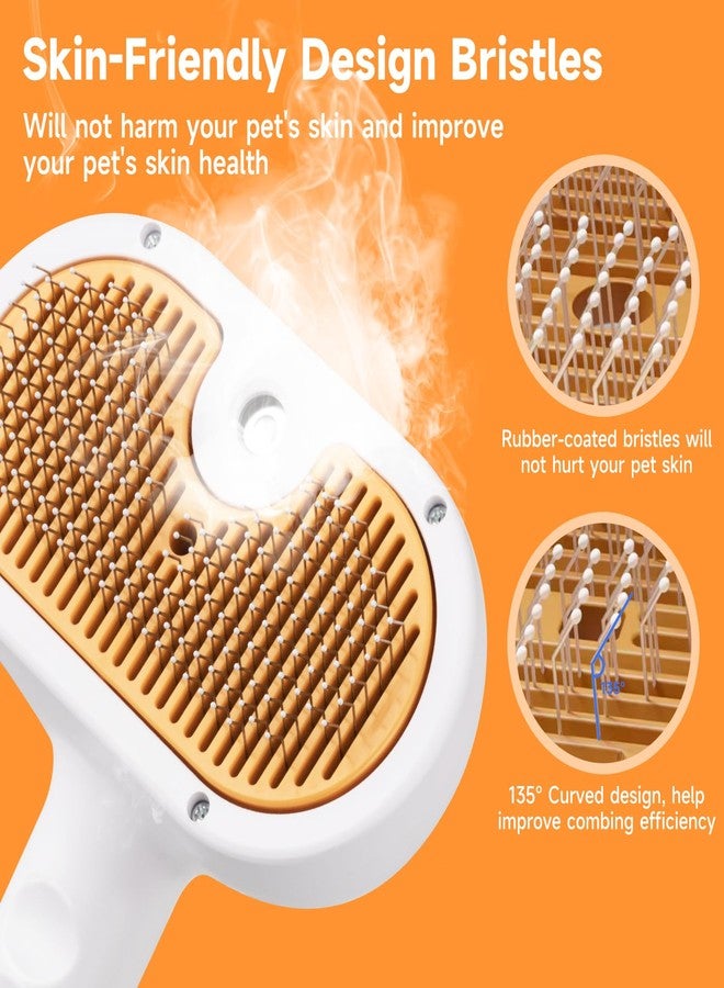 VVWVVW Pet Steam Brush Dog Cat 2025 New Grooming Comb for Shedding, Floating Hair, Smooth & Detangling, Gentle Cool Mist Softens Hair Reduces Static Helps Pets Who Dislike Bathing - Image 5