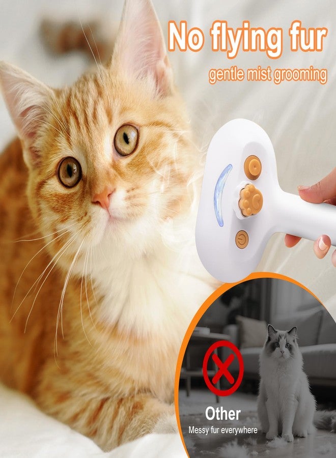 VVWVVW Pet Steam Brush Dog Cat 2025 New Grooming Comb for Shedding, Floating Hair, Smooth & Detangling, Gentle Cool Mist Softens Hair Reduces Static Helps Pets Who Dislike Bathing - Image 4