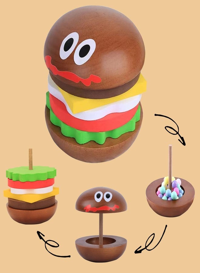 Sirensky Fun Coasters Set for Drinks,Novelty Burger Coasters for Coffee Table,DIY Wooden Coasters for Drinks,,Cup Mat Wood Cup Lips,Gift for Housewarming,Birthday,Table Decor - Image 2