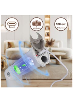 Arabest Electric Rotary Scrubber, Cordless Cleaning Brush with 6 Interchangeable Brush Heads, Shower Cleaning Brush with Extension Arm  - Image 5