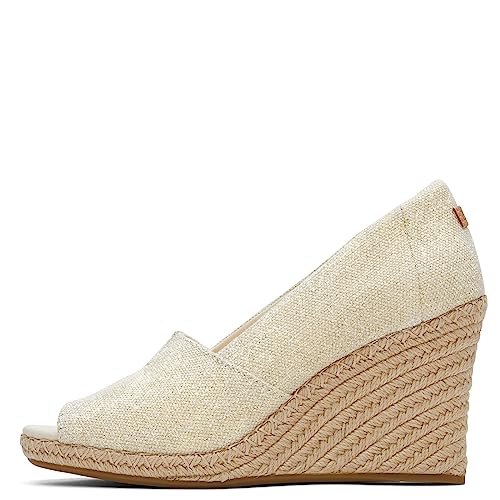 TOMS Womens Michelle Wedge Sandal, Natural Metallic, 9 US - Image 3
