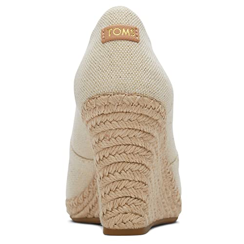 TOMS Womens Michelle Wedge Sandal, Natural Metallic, 9 US - Image 5