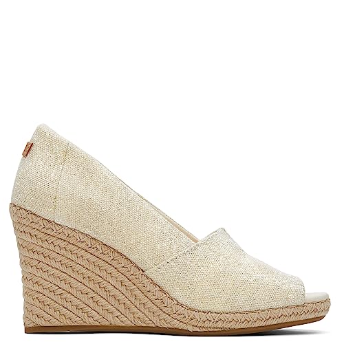 TOMS صندل توماس النسائي ميشيل بيدج، معدني طبيعي، 9 أمريكي - Image 2