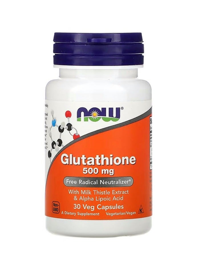 now Now Foods Glutathione - 30 Capsules - Image 1