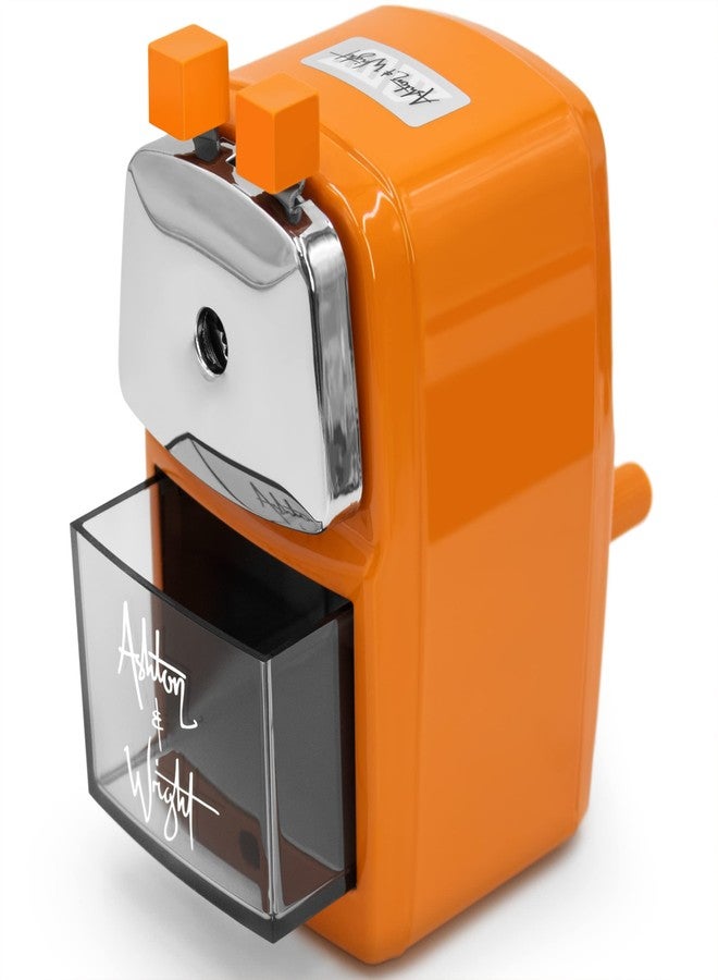 Ashton and Wright - Mechanical Desktop Pencil Sharpener - Orange - Image 1